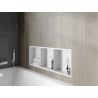 Mexen X-Wall-R étagère encastrée avec rebord et étagère 90 x 30 cm, blanche - 1920903010S