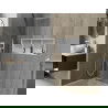 Mexen X-Wall-R półka wnękowa z kołnierzem i półką 90 x 30 cm, biała - 1920903010S