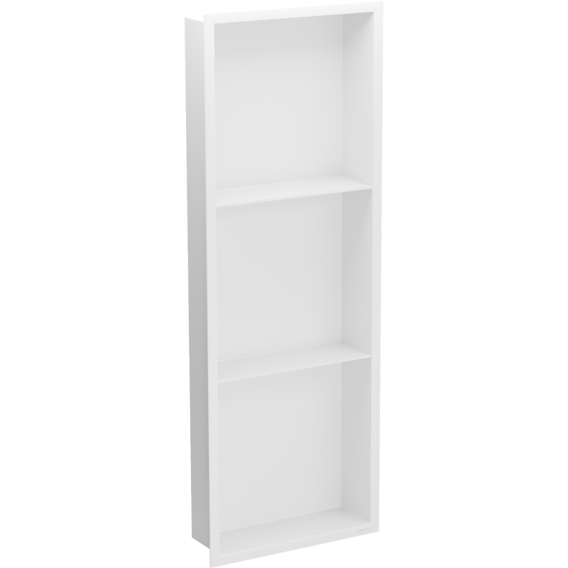 Mexen X-Wall-R étagère encastrée avec rebord et étagère 90 x 30 cm, blanche - 1920903010S