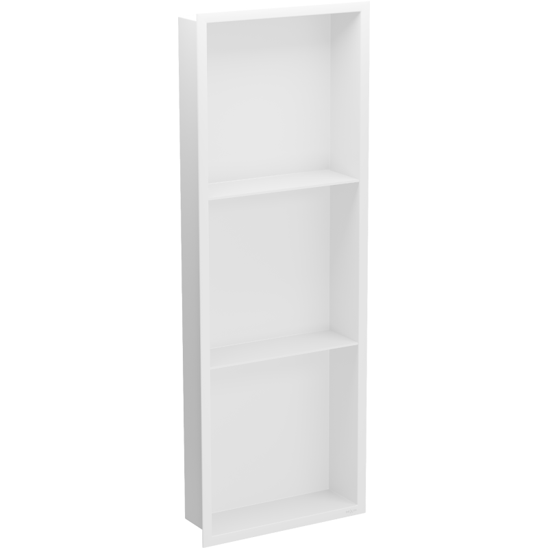 Mexen X-Wall-R półka wnękowa z kołnierzem i półką 90 x 30 cm, biała - 1920903010S