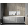 Mexen X-Wall-R estante empotrado con brida y repisa 90 x 30 cm, blanco - 1920903010S