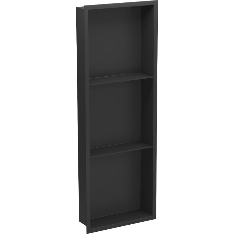 Mexen X-Wall-R estante empotrado con reborde y estante 90 x 30 cm, negro - 1970903010S