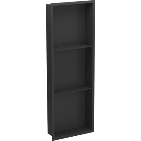 Mexen X-Wall-R nisplank met kraag en plank 90 x 30 cm, zwart - 1970903010S