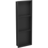 Mexen X-Wall-R Nischenregal mit Flansch und Regal 90 x 30 cm, schwarz - 1970903010S