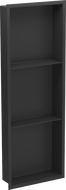 Mexen X-Wall-R Nischenregal mit Flansch und Regal 90 x 30 cm, schwarz - 1970903010S