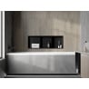 Mexen X-Wall-R nisplank met kraag en plank 90 x 30 cm, zwart - 1970903010S