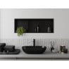 Mexen X-Wall-R Nischenregal mit Flansch und Regal 90 x 30 cm, schwarz - 1970903010S