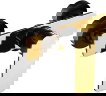 Mexen Alfa batteria doccia, nero/oro - 745740-75