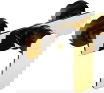 Mexen Alfa misturadora de chuveiro, preto/dourado - 745740-75