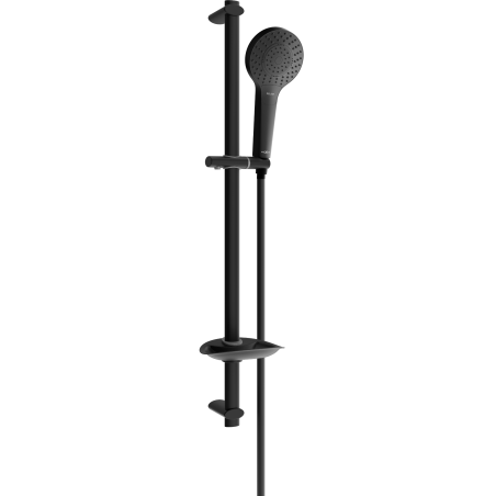 Mexen DB05 schwarzes, verschiebbares Duschset - 785054584-70