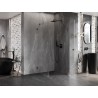 Mexen Lunar-B dušinurk, parempoolne, 80 x 80 cm, läbipaistev, harjatud relvatoon - 832-080-080-66-00-P