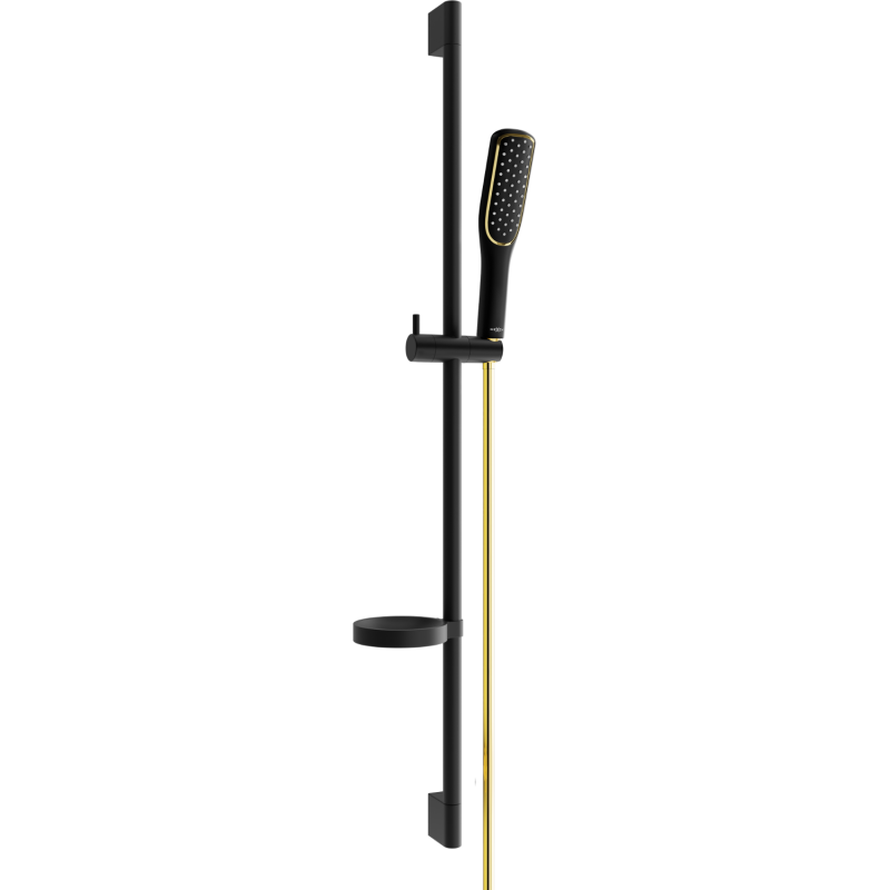Mexen DS49 Duschsystem schiebbar, schwarz/gold - 785494583-57