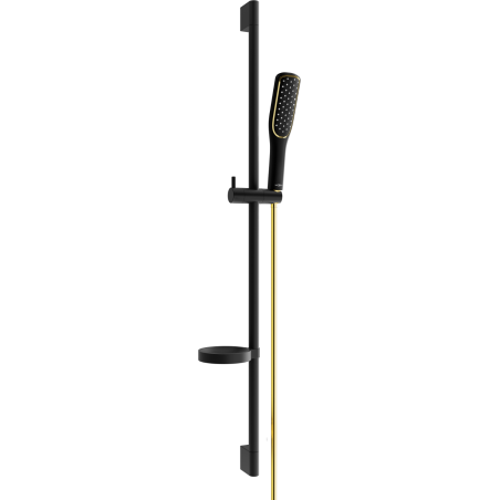 Mexen DS49 Duschsystem schiebbar, schwarz/gold - 785494583-57