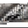 Mexen Lunar-B Duschkabine rechts öffnend 85 x 80 cm, transparent, gun grau gebürstet - 832-085-080-66-00-P