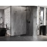 Mexen Lunar-B kabina prysznicowa uchylna prawa 95 x 80 cm, transparent, gun gray szczotkowany - 832-095-080-66-00-P
