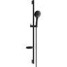 Mexen DS74 black sliding shower set - 785744583-70