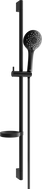 Mexen DS74 black sliding shower set - 785744583-70