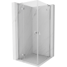 Mexen Mist H L Duo Duschkabine, Schwingtür 120 x 120 cm, transparent, Chrom - 8A5L-120L-120P-01-00