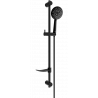 Mexen DF67 sliding shower set, black - 785674582-70