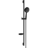 Mexen DS67 sliding shower set, black - 785674583-70