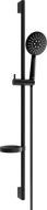 Mexen DS67 sliding shower set, black - 785674583-70