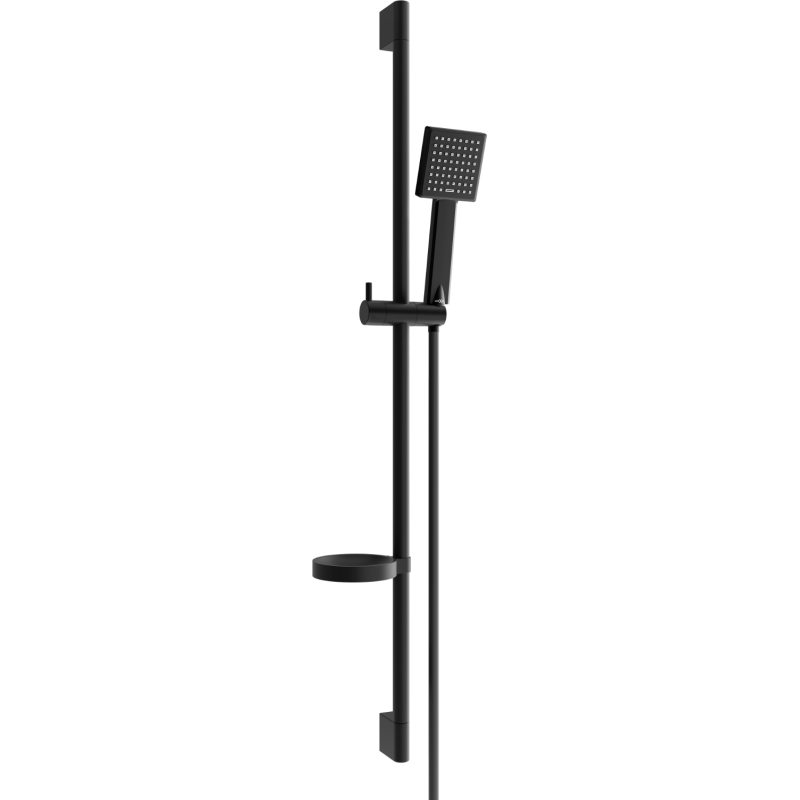 Mexen DS45 sliding shower set, black - 785454583-70