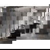 Mexen Lunar-B Duschkabine schwenkbar links 90 x 70 cm, transparent, schwarz - 832-090-070-70-00-L