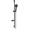 Mexen DS40 duschset med skjutbar stång, svart - 785404583-70