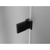 Mexen Lunar-B hinged shower enclosure left 85 x 80 cm, transparent, black - 832-085-080-70-00-L