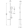 Mexen DS05 Duschset verschiebbar, Chrom - 785054583-00