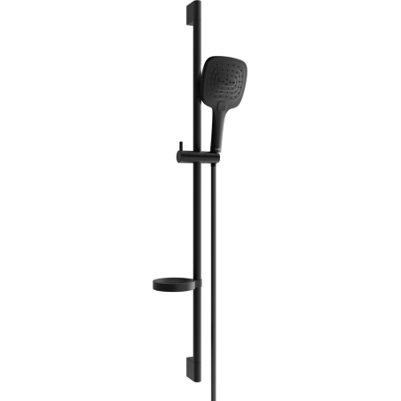 Mexen DS17 black sliding shower set - 785174583-70