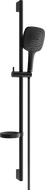 Mexen DS17 black sliding shower set - 785174583-70
