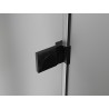 Mexen Lunar-B vasak avatav dušinurk 95 x 80 cm, läbipaistev, must - 832-095-080-70-00-L