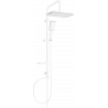 Mexen X54 Duschsäule, weiß/chrom - 798545491-21