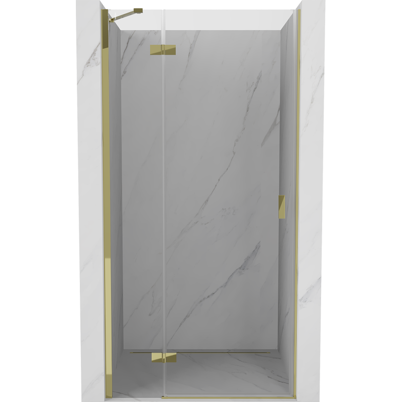 Mexen Mist-H Duschdrehtür links 80 cm, transparent, gold - 8A5-080-000-50-00-L