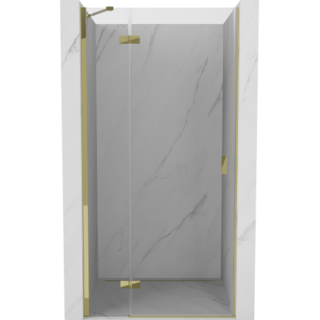 Mexen Mist-H shower door hinged left 80 cm, transparent, gold - 8A5-080-000-50-00-L
