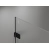 Mexen Lunar-B Duschkabine, schwenkbar links 90 x 90 cm, transparent, schwarz - 832-090-090-70-00-L