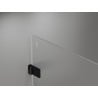 Mexen Lunar-B Duschkabine, schwenkbar links 90 x 90 cm, transparent, schwarz - 832-090-090-70-00-L