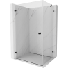 Mexen Lunar-B Duschkabine schwenkbar links 95 x 90 cm, transparent, schwarz - 832-095-090-70-00-L