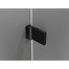 Mexen Lunar-B Hinged Shower Enclosure Left 95 x 90 cm, Transparent, Black - 832-095-090-70-00-L