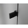Mexen Lunar-B left opening shower cabin 100 x 100 cm, transparent, black - 832-100-100-70-00-L