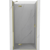 Mexen Mist-H shower door, left swing 100 cm, transparent, gold - 8A5-100-000-50-00-L