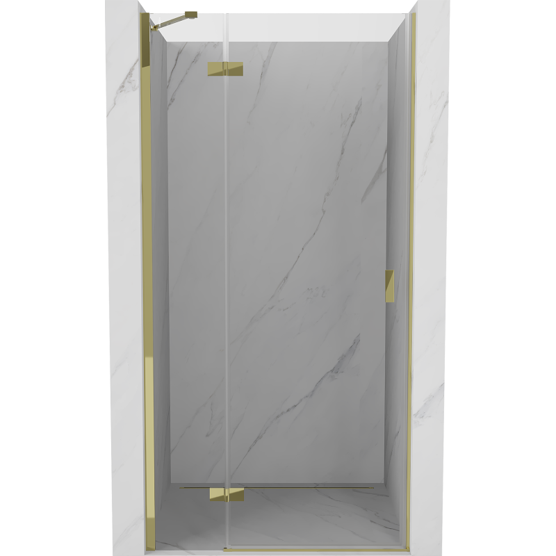 Mexen Mist-H porte de douche pivotante gauche 120 cm, transparent, doré - 8A5-120-000-50-00-L