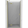 Mexen Mist-H drzwi prysznicowe uchylne lewe 110 cm, transparent, złote szczotkowane - 8A5-110-000-55-00-L