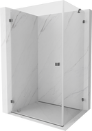 Mexen Lunar-B käännettävä suihkukaappi vasen 95 x 70 cm, läpinäkyvä, gun metal - 832-095-070-95-00-L