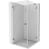 Mexen Lunar-B cabine de douche pivotante gauche 80 x 80 cm, transparent, métal canon - 832-080-080-95-00-L