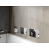 Mexen X-Wall-NR nisvak plank zonder rand 30 x 20 cm, inox - 1911302010