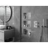 Mexen X-Wall-NR nisvak plank zonder rand 30 x 20 cm, inox - 1911302010