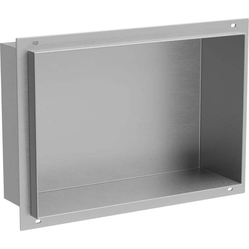 Mexen X-Wall-NR Einbauregal ohne Flansch 30 x 20 cm, Inox - 1911302010