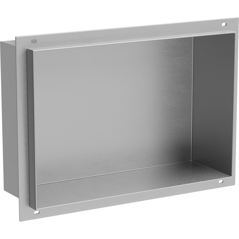 Mexen X-Wall-NR Nischenregal ohne Flansch 30 x 20 cm, Inox - 1911302010